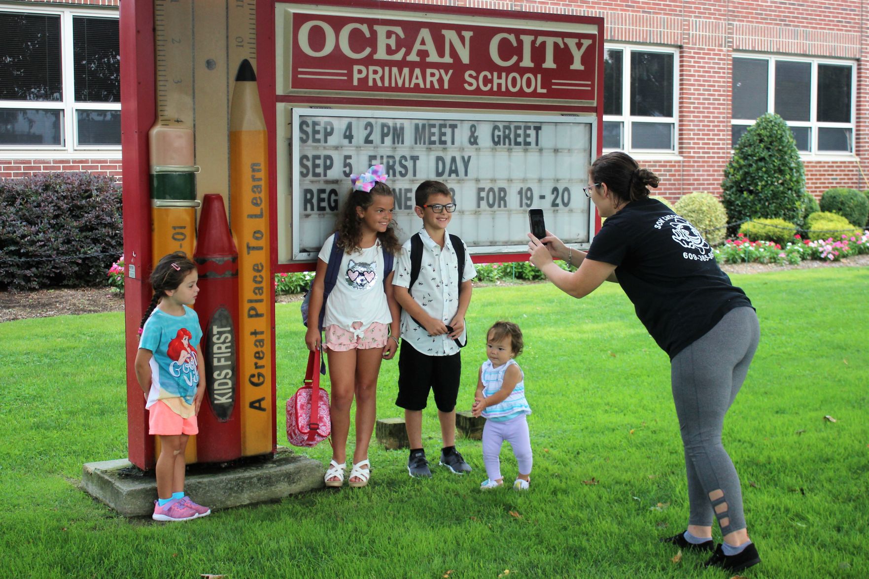 First day of school at Ocean City Primary School